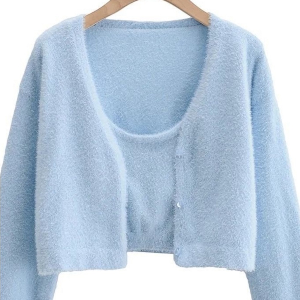 Miss Sparkling 2 Piece Cardigan Set - Size L